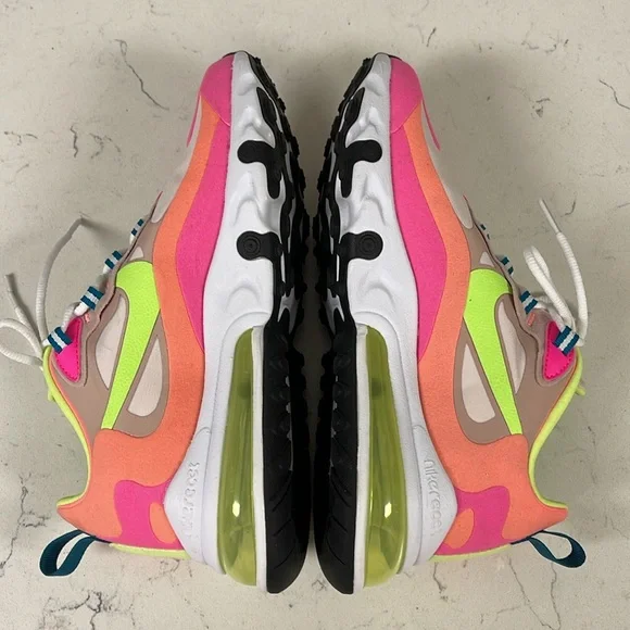 Nike Air Max 270 React Pink Volt Multi DC1863-600 Women's Size 6 - Picture 7 of 16